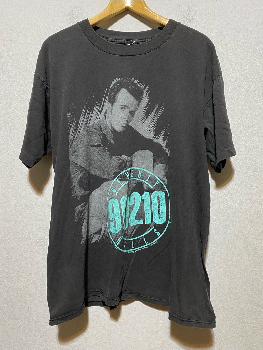 Vtg Luke Perry Beverly Hills 90210 T Shirt Rare Wild Oats Dylan Large 90’s